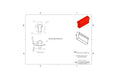 Red Silicone High Temp Mushroom Seal 8095